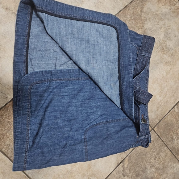 Talbots Blue Wrap Mini Skirt Casual - Picture 3 of 8